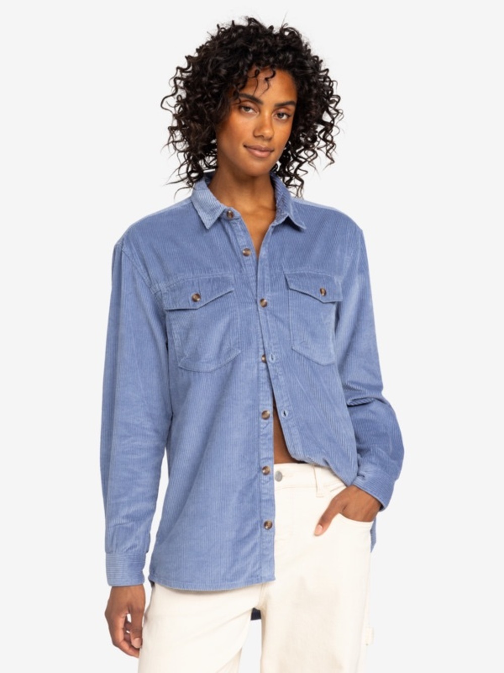 Roxy Let It Go Corduroy Long Sleeve Shirt